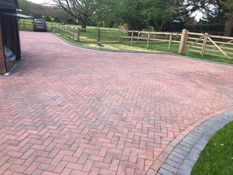 large block paved driveway sittingbourne kent 4