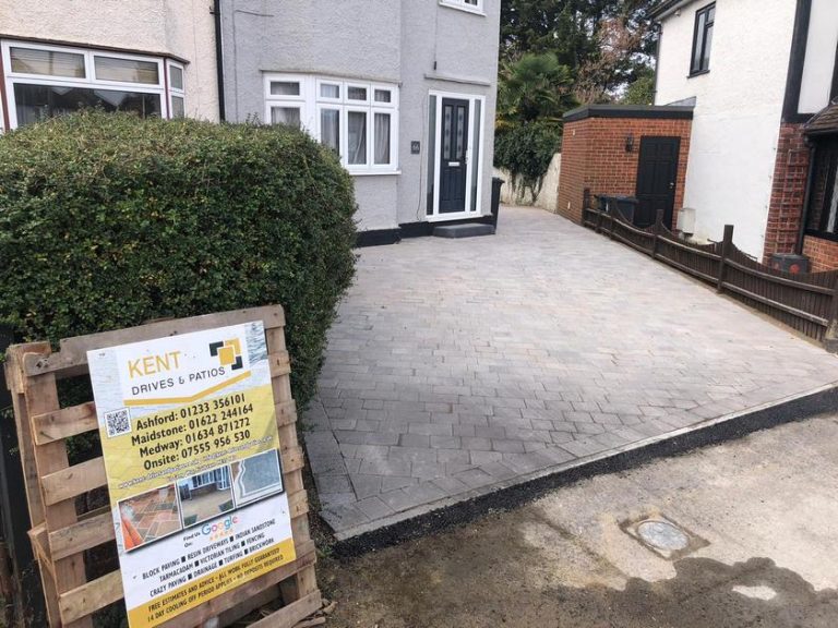 after block paved aged effect driveway maidstone kent