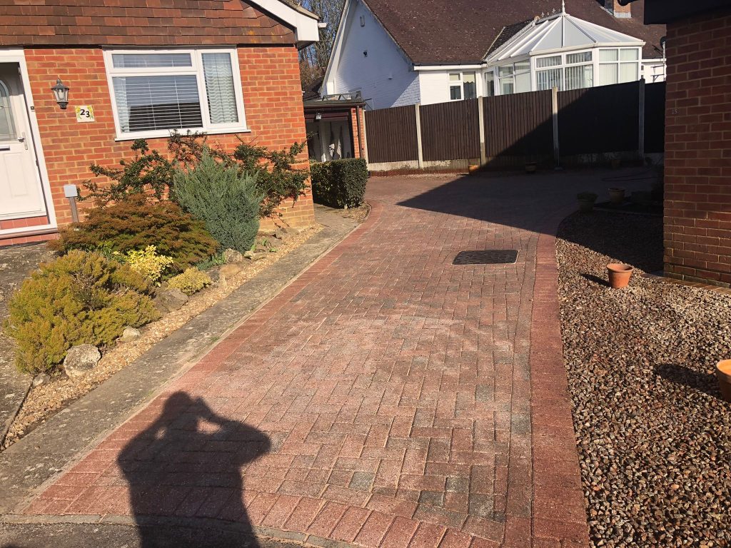 powerwash resand seal driveway maidstone after