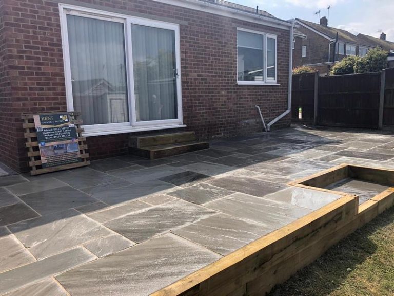 indian sandstone patio minster on sea 02