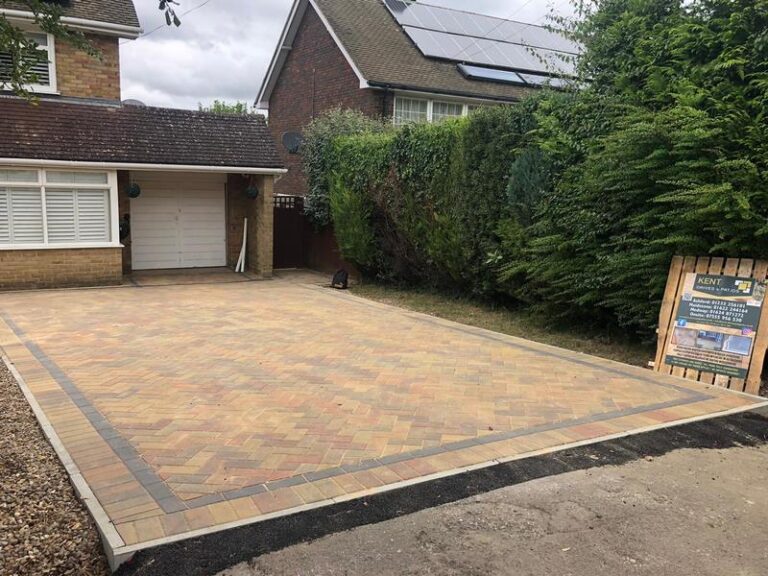 block paved driveway charcoal pinstripe border tunbridge wells 02