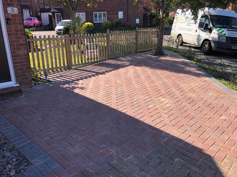 block paved driveway extension maidstone 04