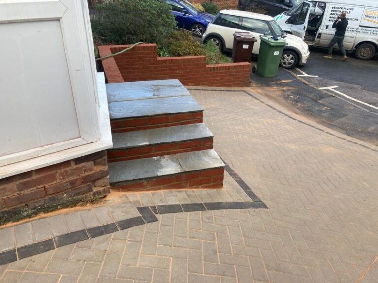 natural grey block paved driveway tunbridge wells 2